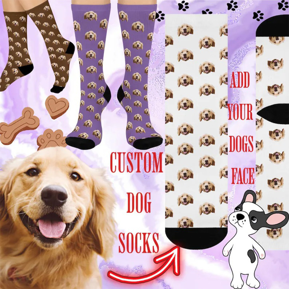 Women Fashion Youtube - Customize face socks fashion holiday gifts