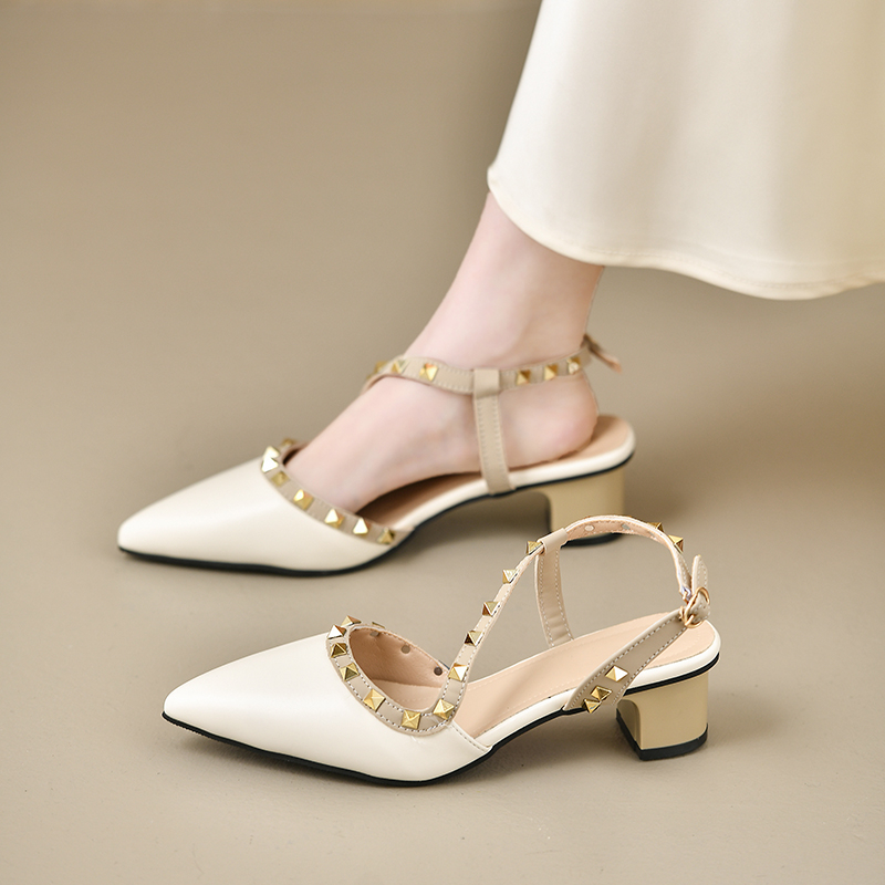 Women Fashion Usa - Women Shiny Back Buckle Strap Fashionable