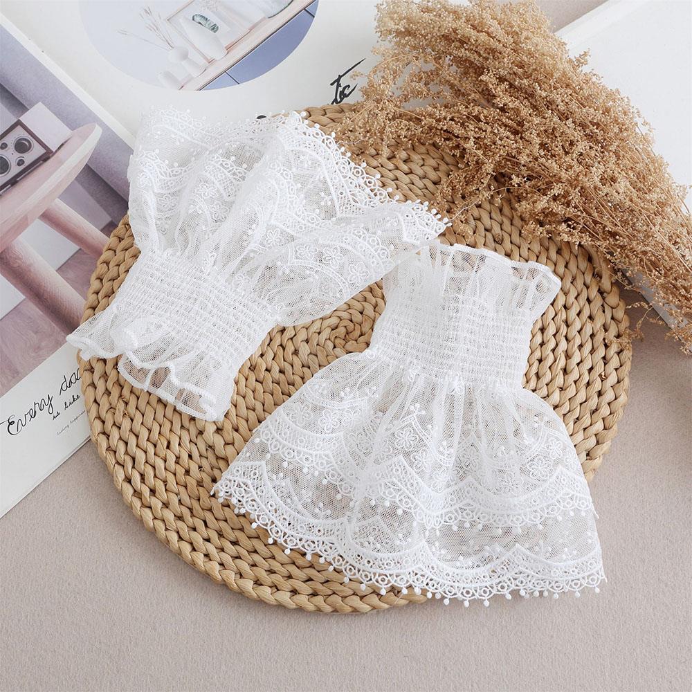 Women'S Fashion Layering - Fashion Lace Cuffs Flower Mesh Fake