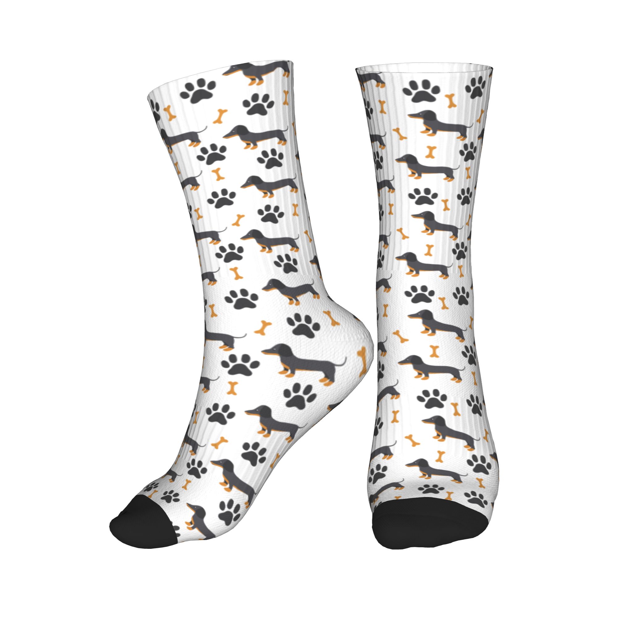 Women Fashion Youtube - Cute Puppy Dog Dachshund Dress Socks