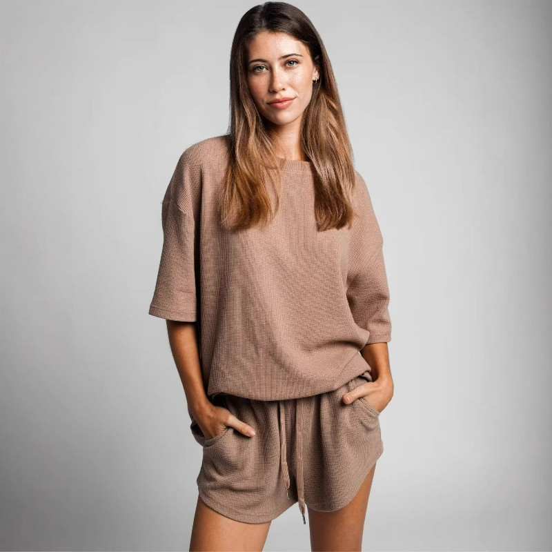 Women Fashion Usa - Solid Color Loose Shorts Casual Versatile