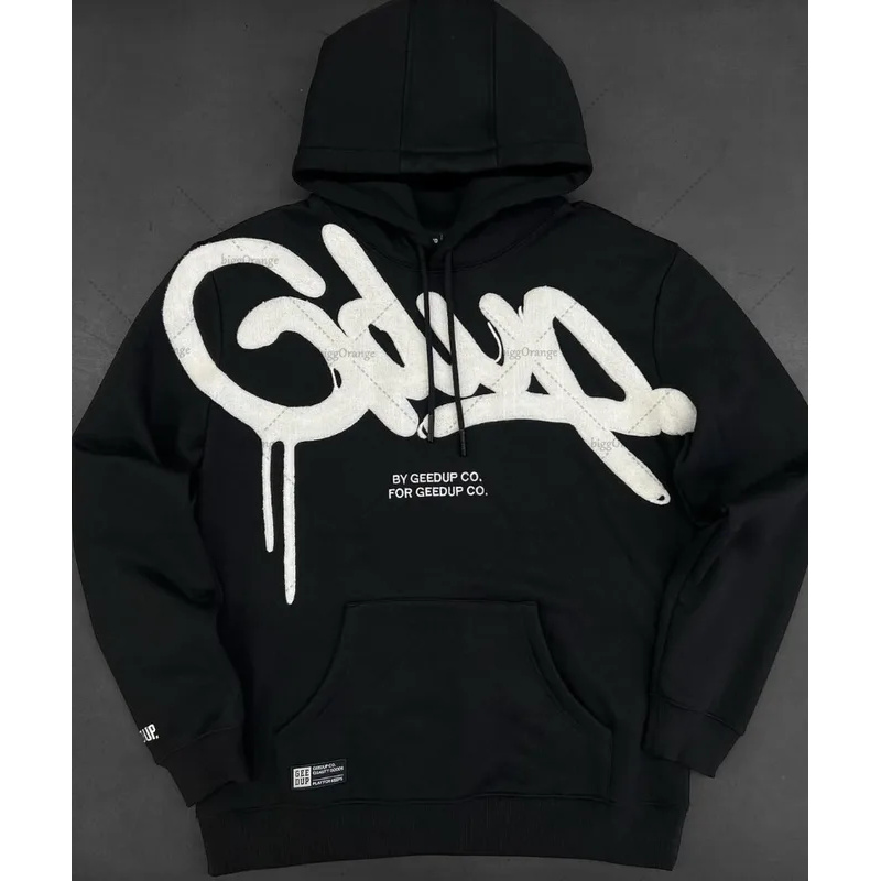 Hoodie Women Oversized - Colorful Retro Punk Letter Embroidery Casual