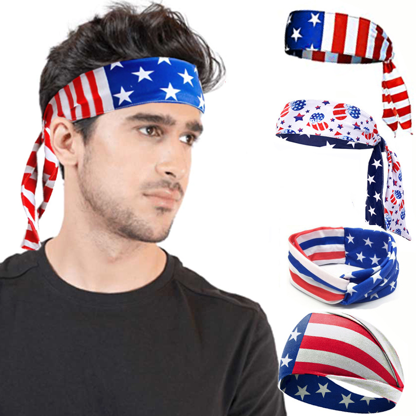 Women Fashion Usa - USA Flag Independence Day Hair Band