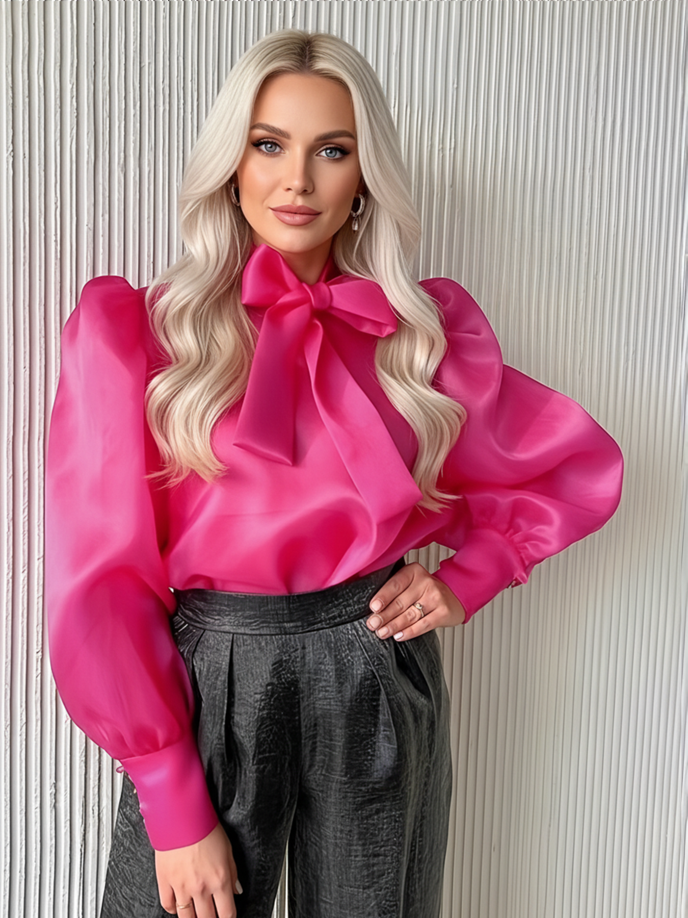 Women'S Fashion Essentials - Plus Size Women's See-through Shirt Blouse