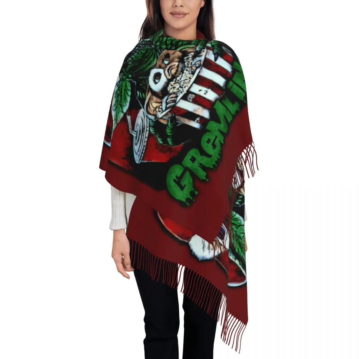 Women Fashion 80S - Customized Print Gremlins Scarf Men Women