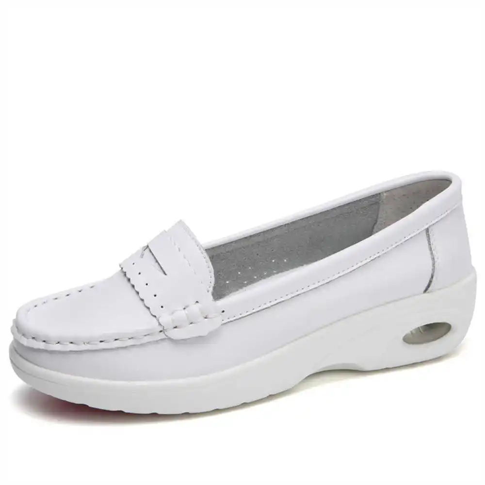 Thick Sole Slipon White Traine - Women'S Fashion From The 50S のレビューと価格