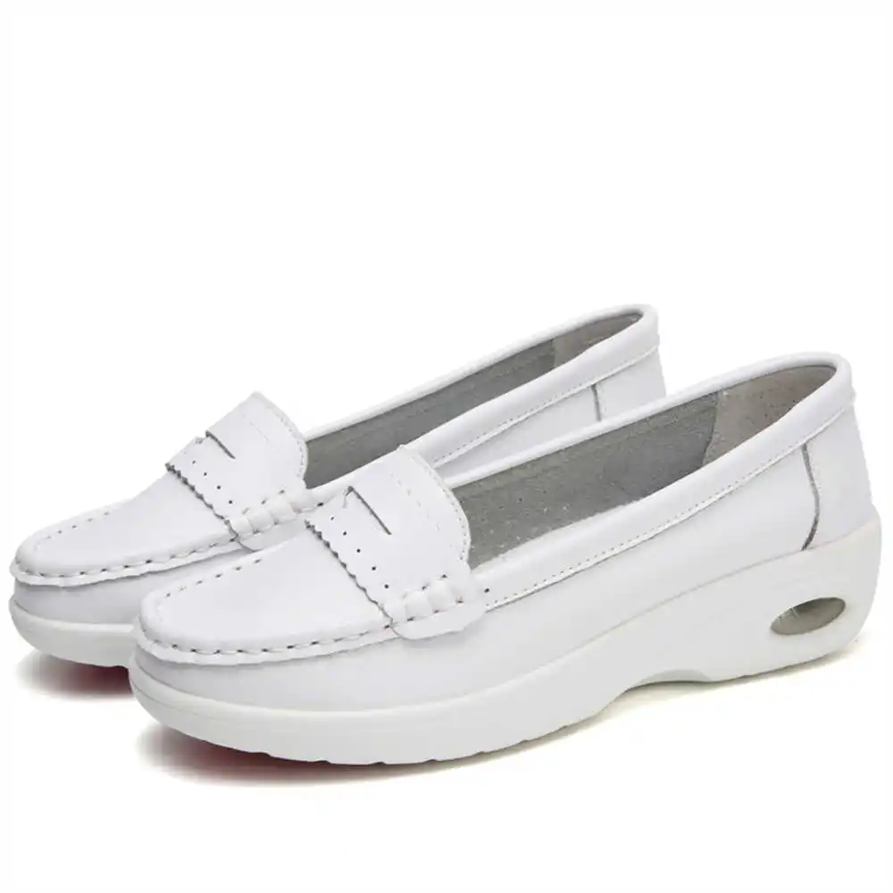 Thick Sole Slipon White Traine - Women'S Fashion From The 50S のレビューと価格