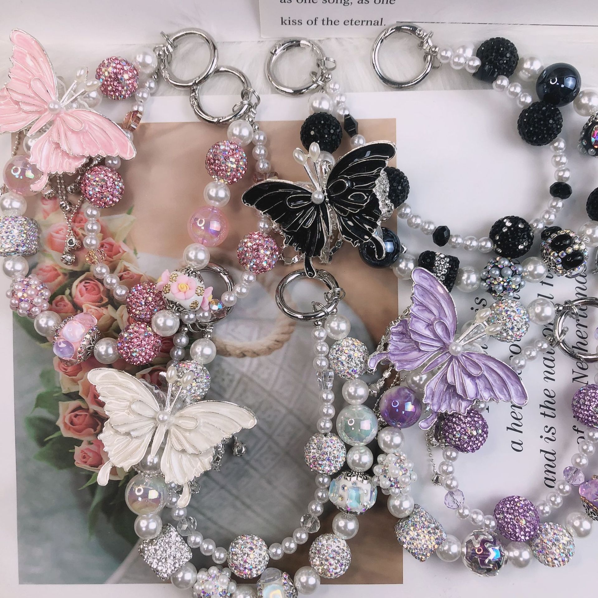 Fashion Butterfly Pendant Doub - Women'S Fashion Layering のレビューと価格
