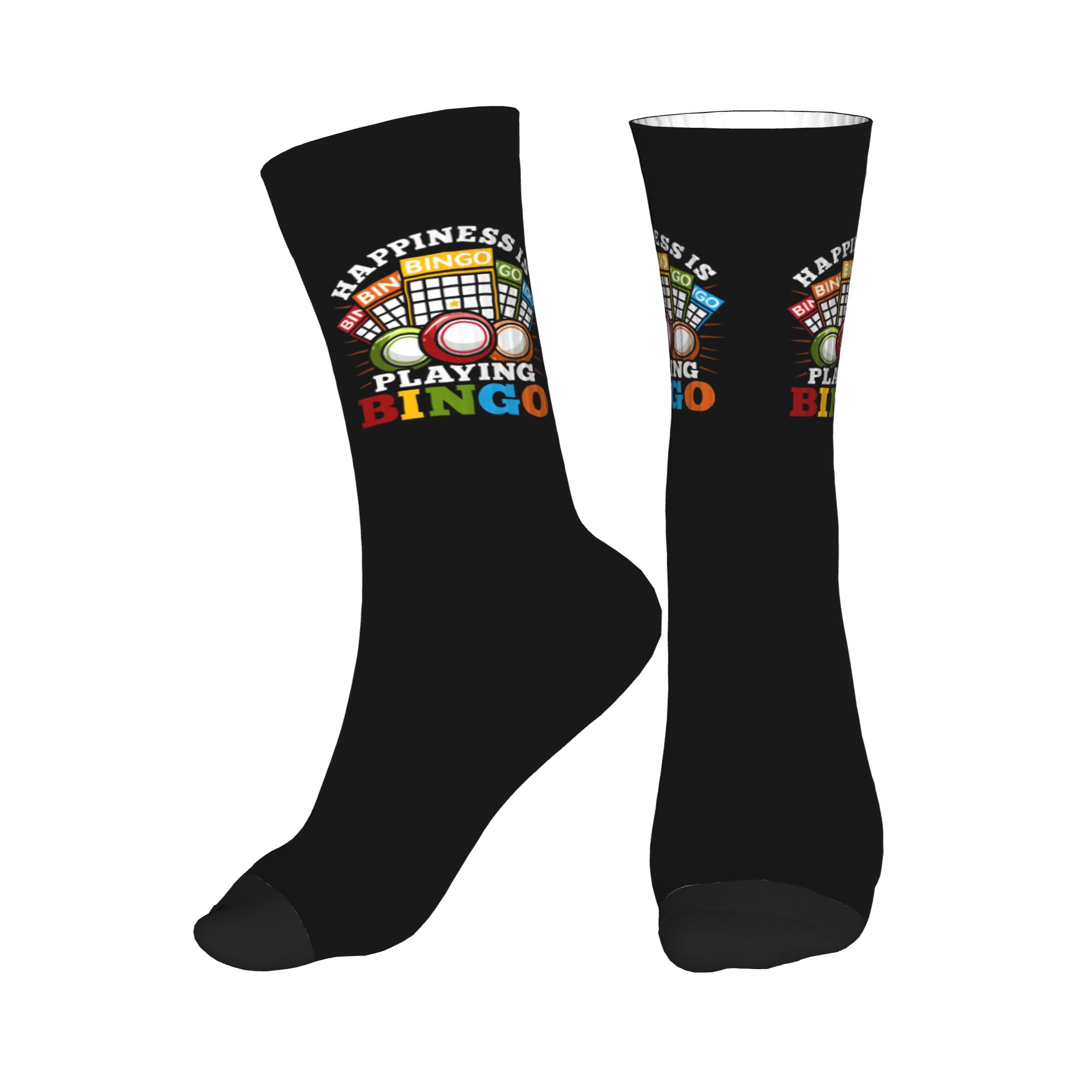 Hot Game Bingo Dress Socks Men - Women Fashion Youtube のレビューと価格