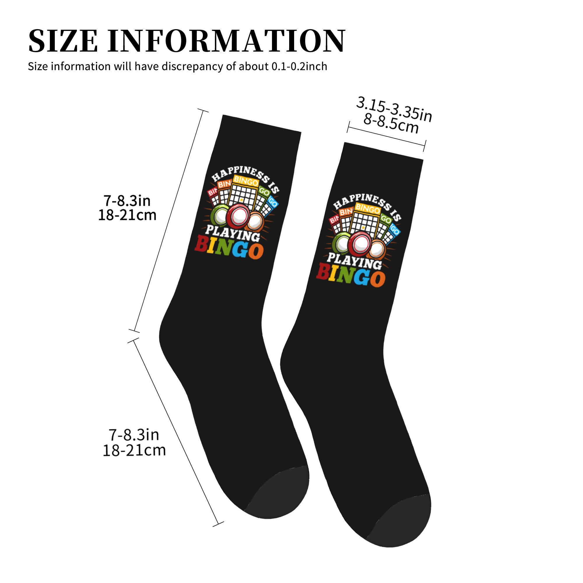 Hot Game Bingo Dress Socks Men - Women Fashion Youtube のレビューと価格