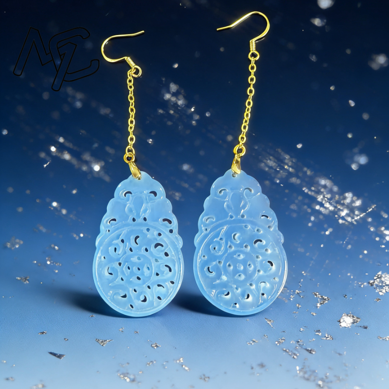 925 Silver Natural Green Jade  - Women Fashion Jewellery のレビューと価格