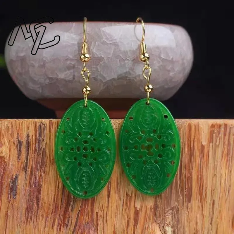 925 Silver Natural Green Jade  - Women Fashion Jewellery のレビューと価格