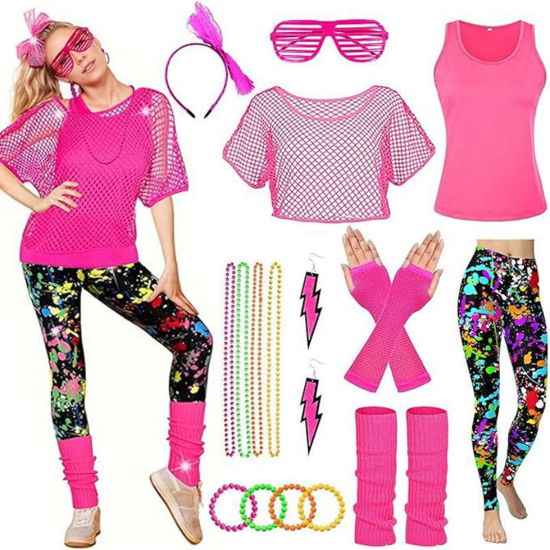 10Pcs/set Women 80s Fancy Work - Women'S Fashion From The 80S のレビューと価格