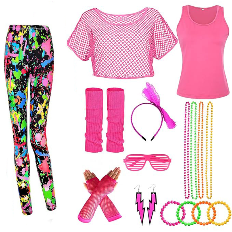 10Pcs/set Women 80s Fancy Work - Women'S Fashion From The 80S のレビューと価格