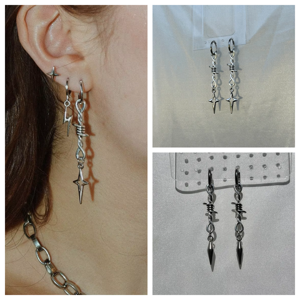 Grunge Barbed Wire Star Spike  - Women'S Fashion Edgy のレビューと価格
