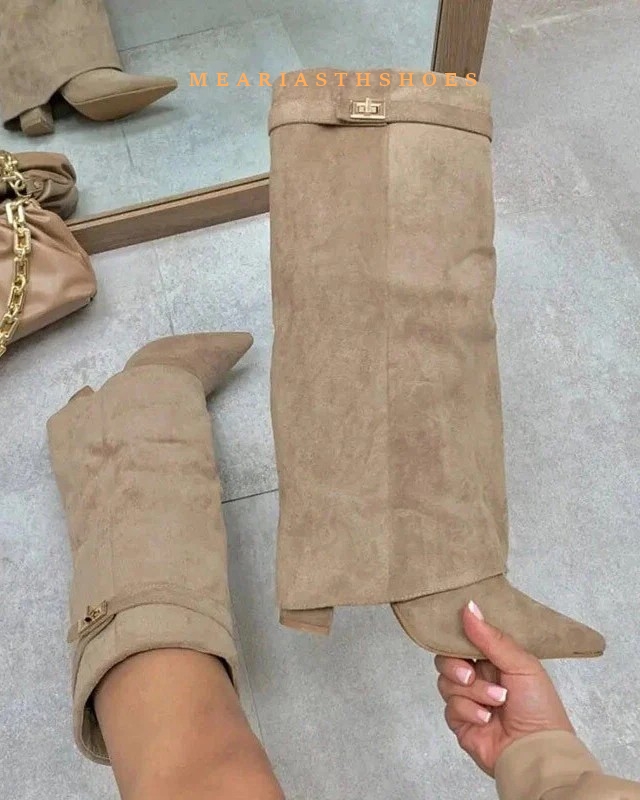 Women's Chunky Heel Knee High  - Women'S Fashion Winter 2025 のレビューと価格
