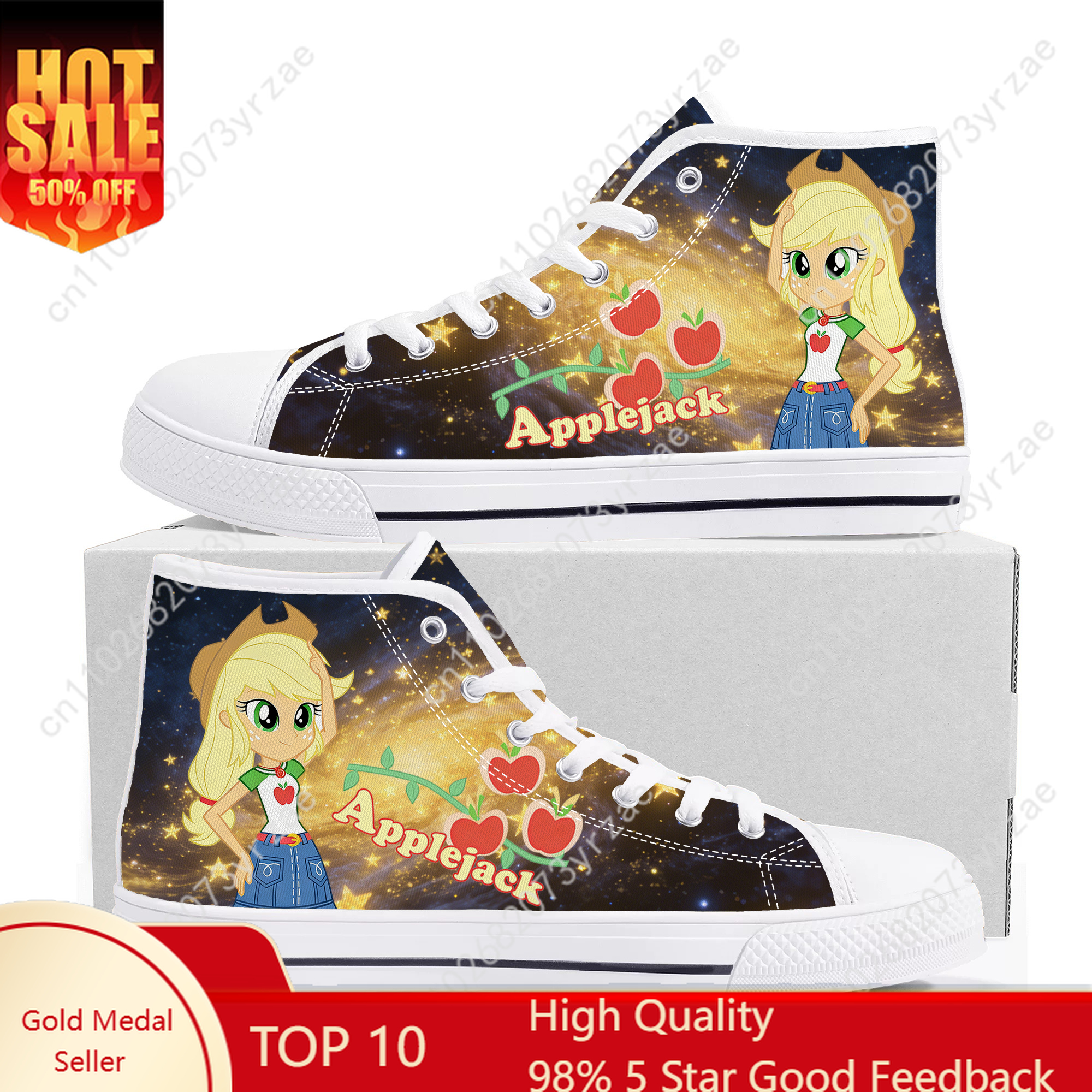 Applejack High Top Shoes Man W - Women'S Yellow Fashion Sneakers のレビューと価格