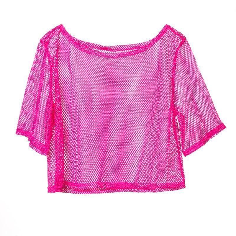 Retro Fishnet Shirt Women 80s  - Women'S Fashion From The 80S のレビューと価格