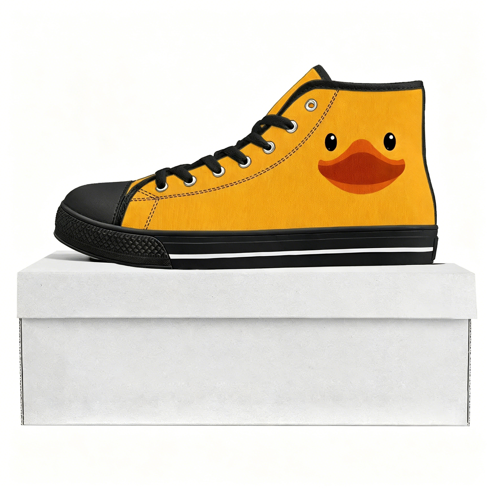 Yellow Duck Printed High Top H - Women'S Yellow Fashion Sneakers のレビューと価格