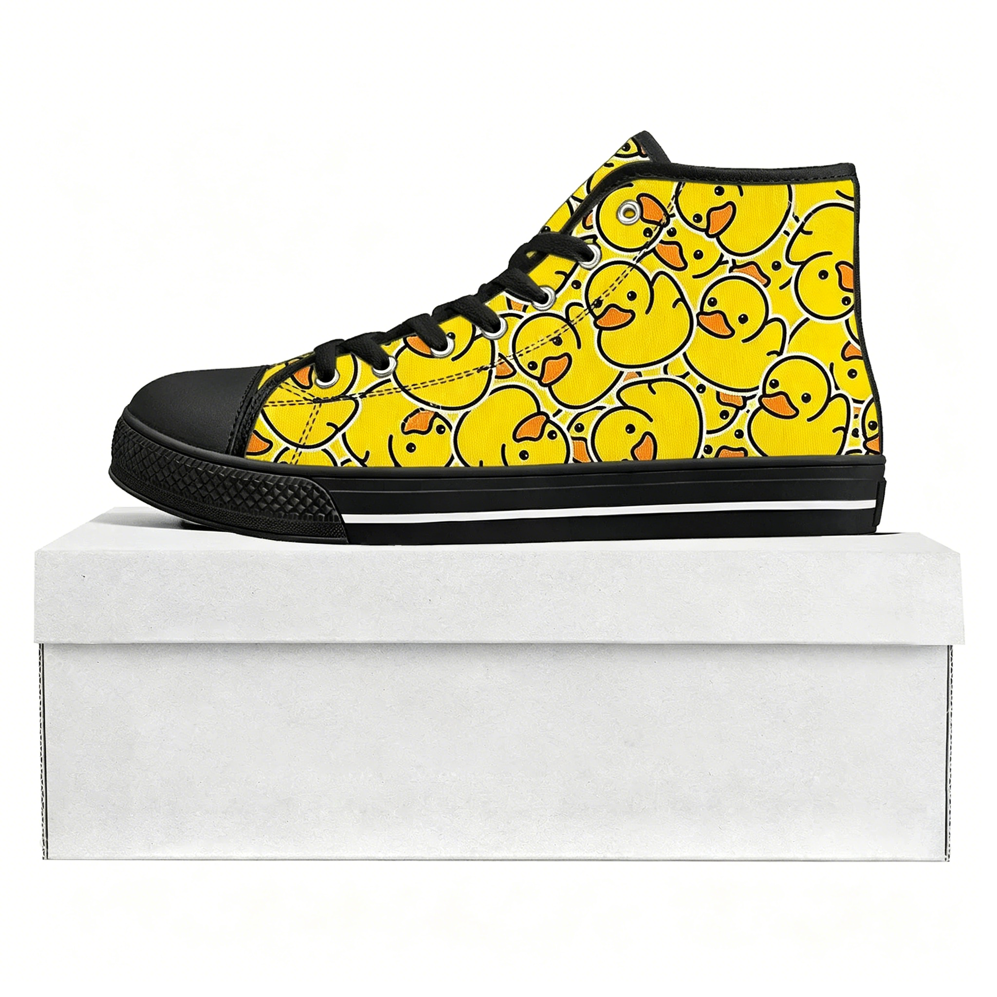Yellow Duck Printed High Top H - Women'S Yellow Fashion Sneakers のレビューと価格