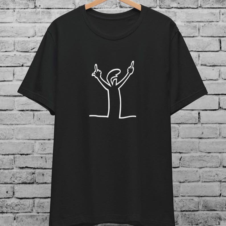 Angry La Linea Unisex T-Shirt  - Women'S Fashion From The 80S のレビューと価格