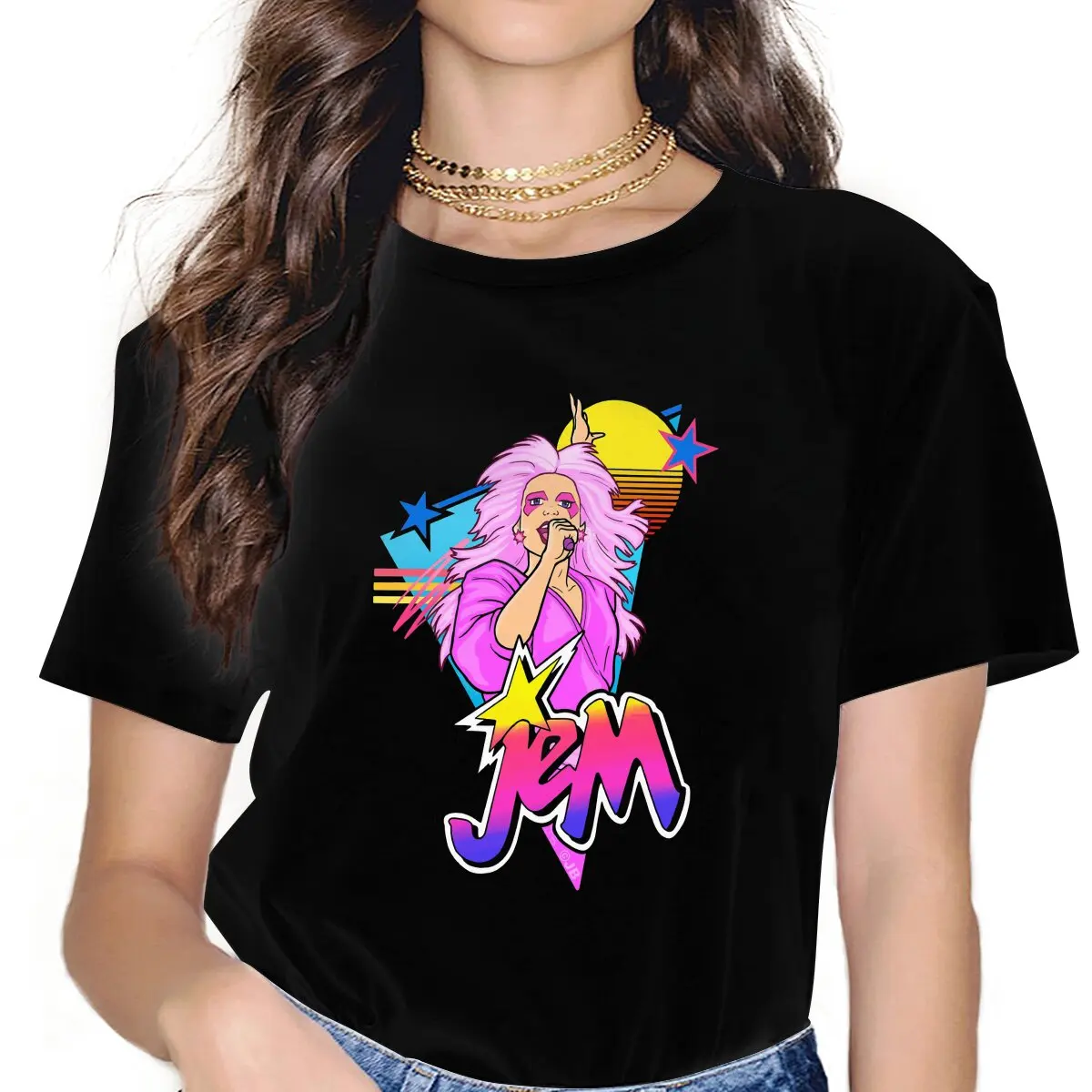 Retro 80s Jem Jem And The Holo - Women Fashion 80S のレビューと価格