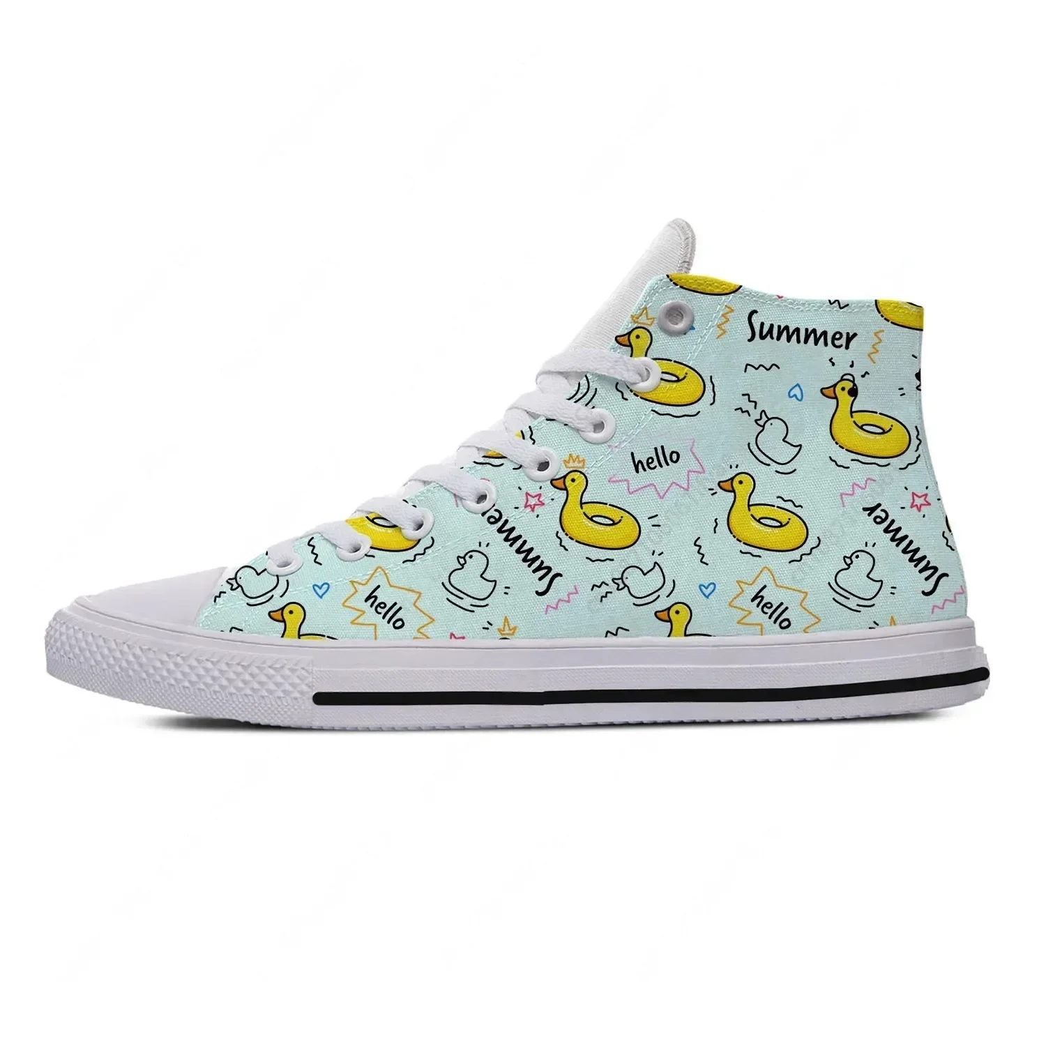Cartoon Duck High Top Sneakers - Women'S Fashion Business Casual のレビューと価格