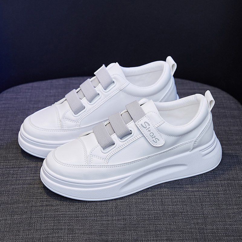 Versatile White High Top Sneak - Women'S Fashion Velcro Sneakers のレビューと価格