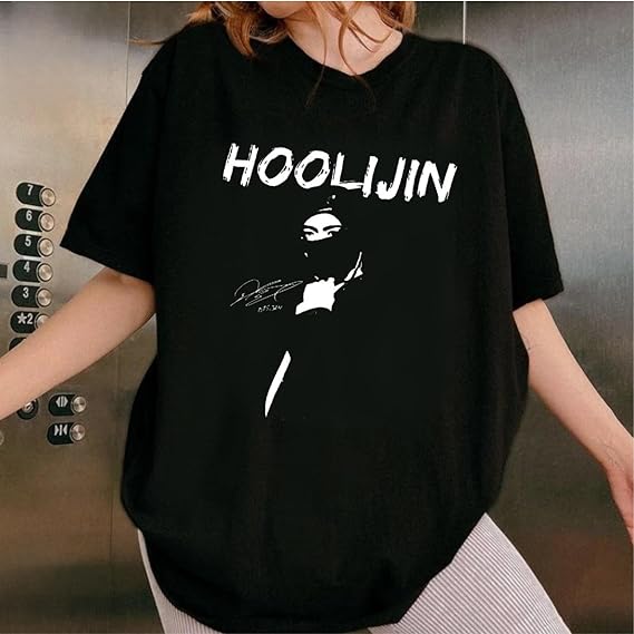 HOOLIJIN-Hooligan Kpop T-Shirt - Women'S Fashion Edgy のレビューと価格