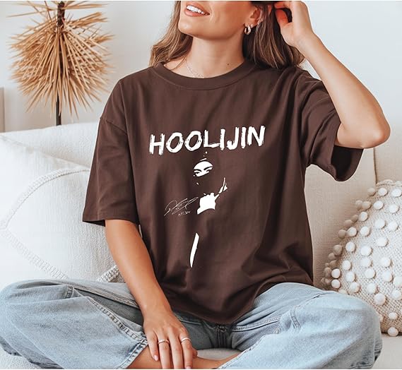 HOOLIJIN-Hooligan Kpop T-Shirt - Women'S Fashion Edgy のレビューと価格