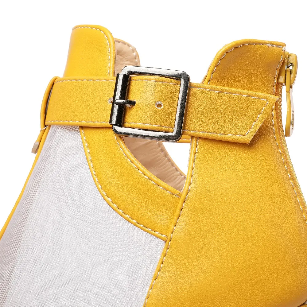 Yellow Mesh Platform Sandals W - Women'S Fashion Boots のレビューと価格