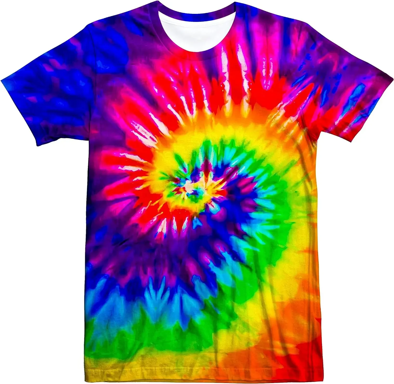 Unisex Retro Tie Dye t shirt f - Women'S Fashion From The 80S のレビューと価格