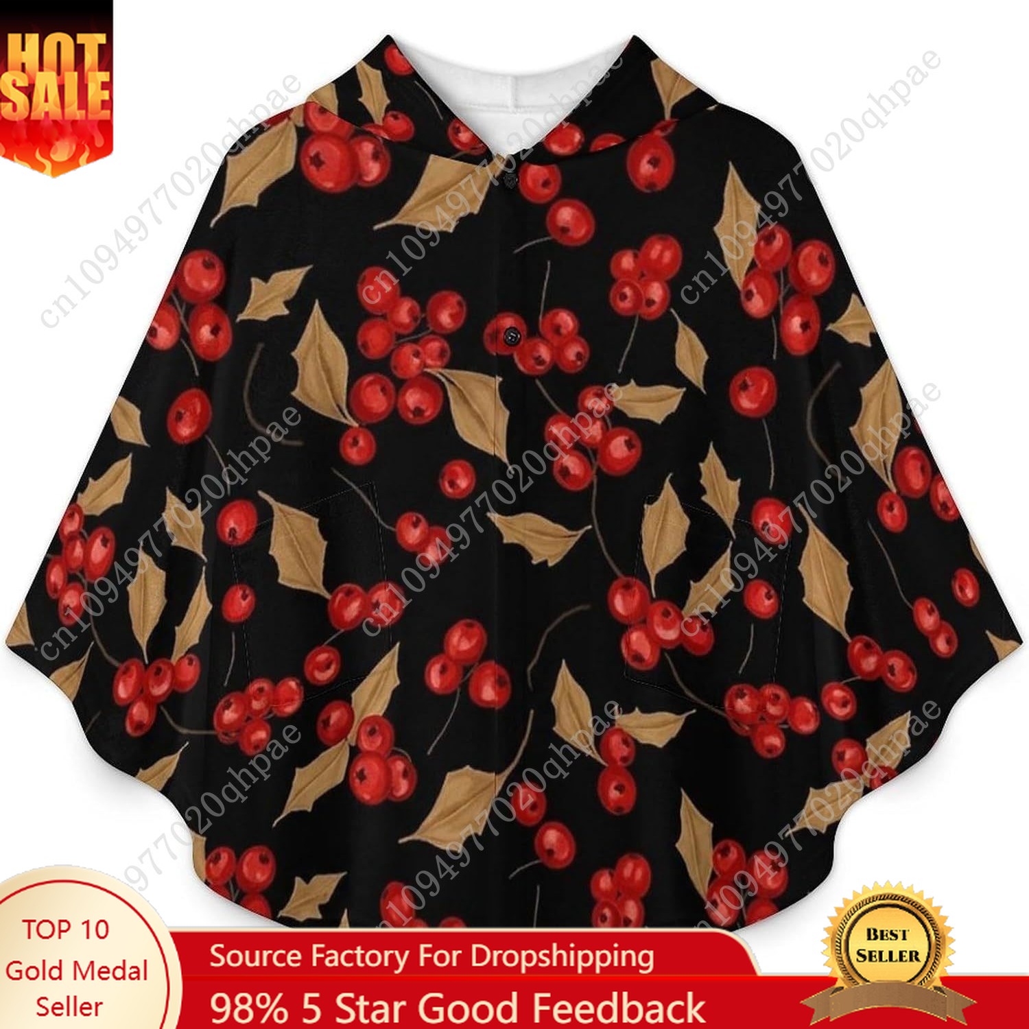 Cozy Flannel Blanket Sweater,R - Hoodie Women Oversized のレビューと価格