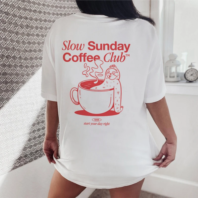 Women Retro Funny Coffee Club  - Women Fashion 80S のレビューと価格