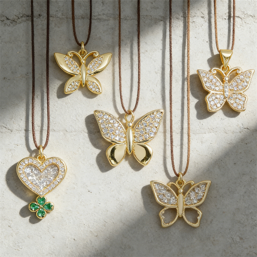 3Pcs Pendants Brass Plated Cub - Women Fashion Jewellery のレビューと価格