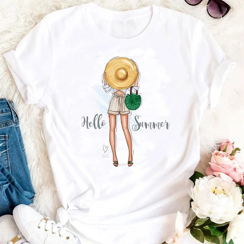 Women Summer Tshirts Cartoon I - Women'S Fashion In The 90S のレビューと価格