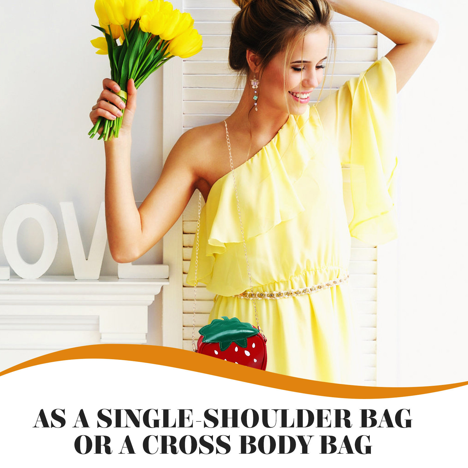 Trendy Fruit Shape Cross Body  - Women Fashion Designer のレビューと価格