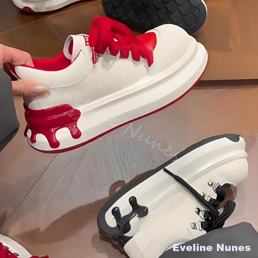New Spring Platform Mixed Colo - Sneakers Fashion Women のレビューと価格