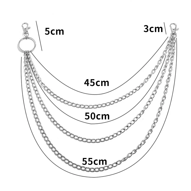 Layer Metal Belt Chain Punk Ho - Women'S Fashion Layering のレビューと価格