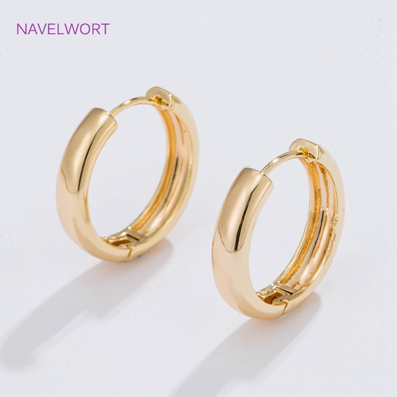 6 Sizes Gold Plated Circle Hoo - Women Fashion Jewellery のレビューと価格