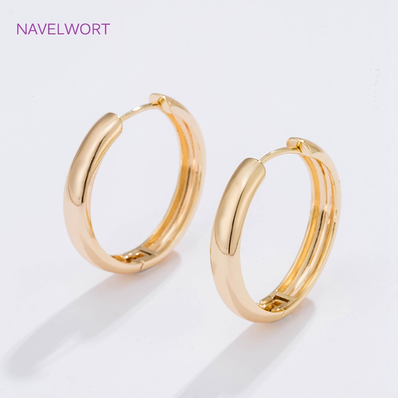 6 Sizes Gold Plated Circle Hoo - Women Fashion Jewellery のレビューと価格