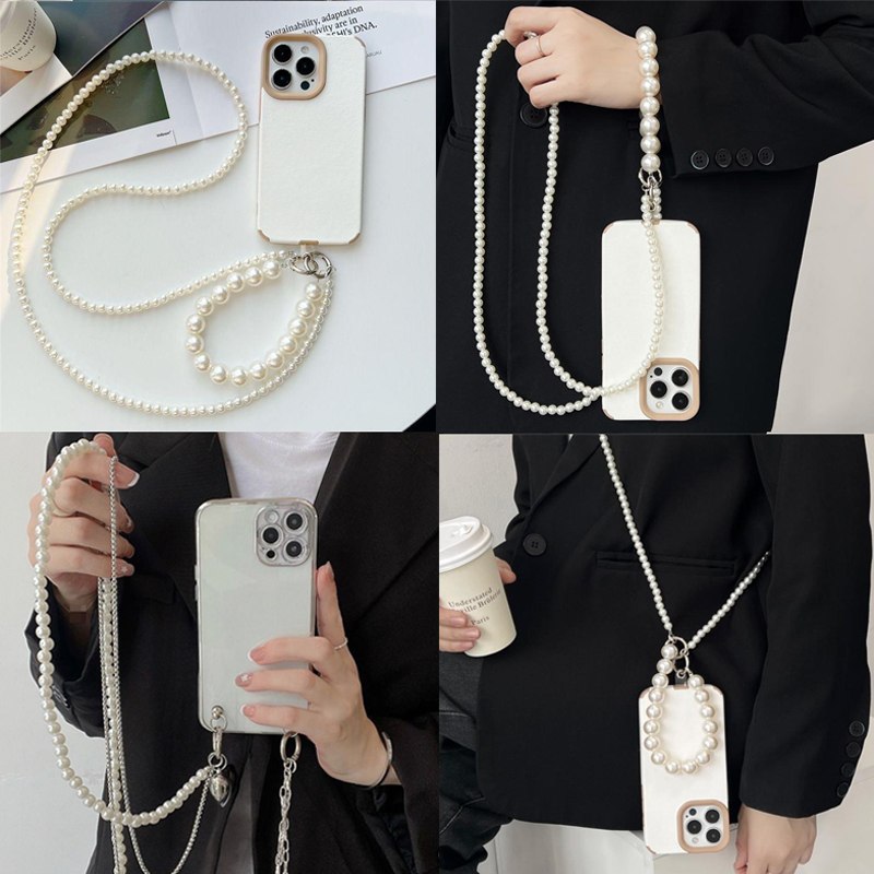 Cute Crossbody Y2K Pearl Phone - Women'S Fashion Layering のレビューと価格