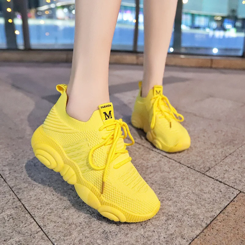 Fashion Sneakers Women Platfor - Women'S Yellow Fashion Sneakers のレビューと価格