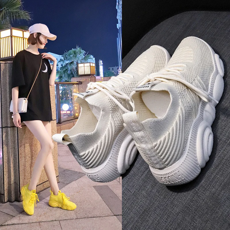 Fashion Sneakers Women Platfor - Women'S Yellow Fashion Sneakers のレビューと価格