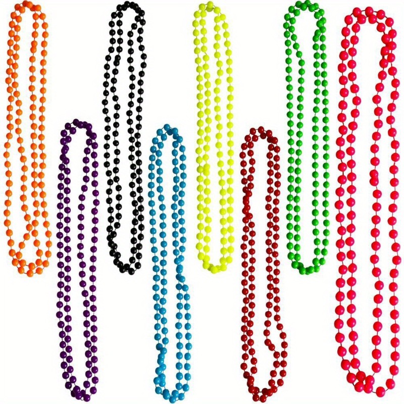 NEON BEADS NECKLACE 1980S 80S  - Women'S Fashion From The 80S のレビューと価格