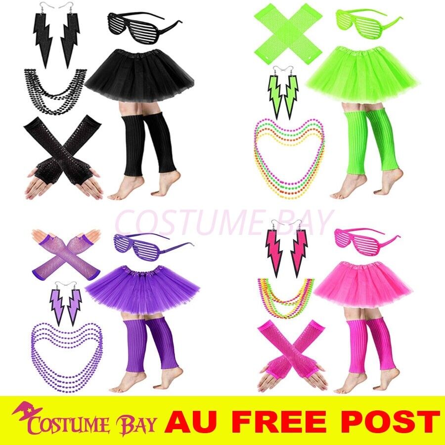 PESENAR Womens Neon 80s Tutu S - Women'S Fashion From The 80S のレビューと価格