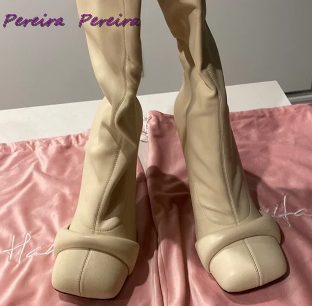 Solid Strange Style Knee-High  - Women'S Fashion Winter 2025 のレビューと価格