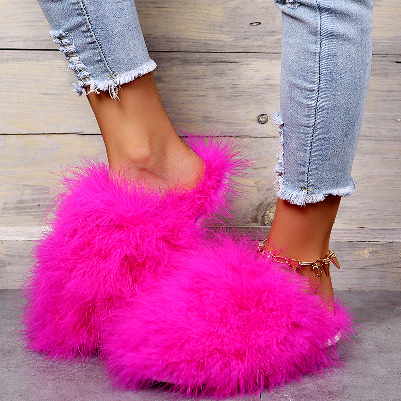 Women Luxury Fur Slippers 2025 - Women'S Fashion Spring 2025 のレビューと価格