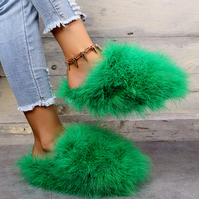 Women Luxury Fur Slippers 2025 - Women'S Fashion Spring 2025 のレビューと価格