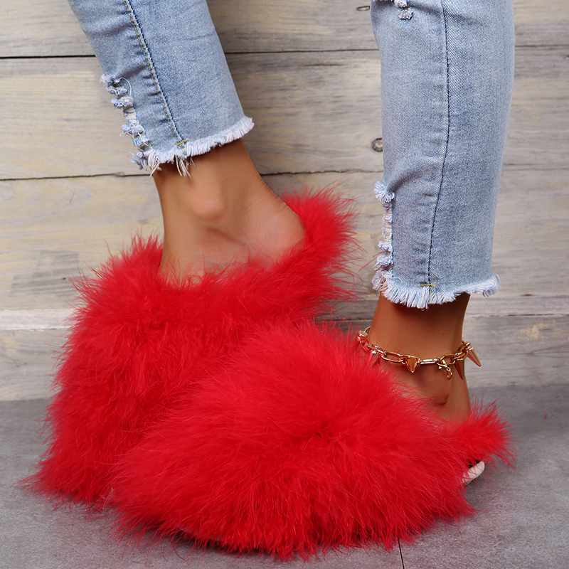 Women Luxury Fur Slippers 2025 - Women'S Fashion Spring 2025 のレビューと価格